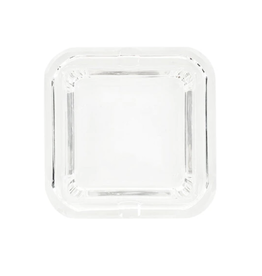 Deep Cube Glass Crystal Ashtray