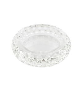 Round Concave Glass Crystal Ashtray