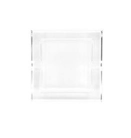 Straight Square Glass Crystal Ashtray