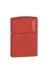 Zippo Red Matte Zippo w/Logo