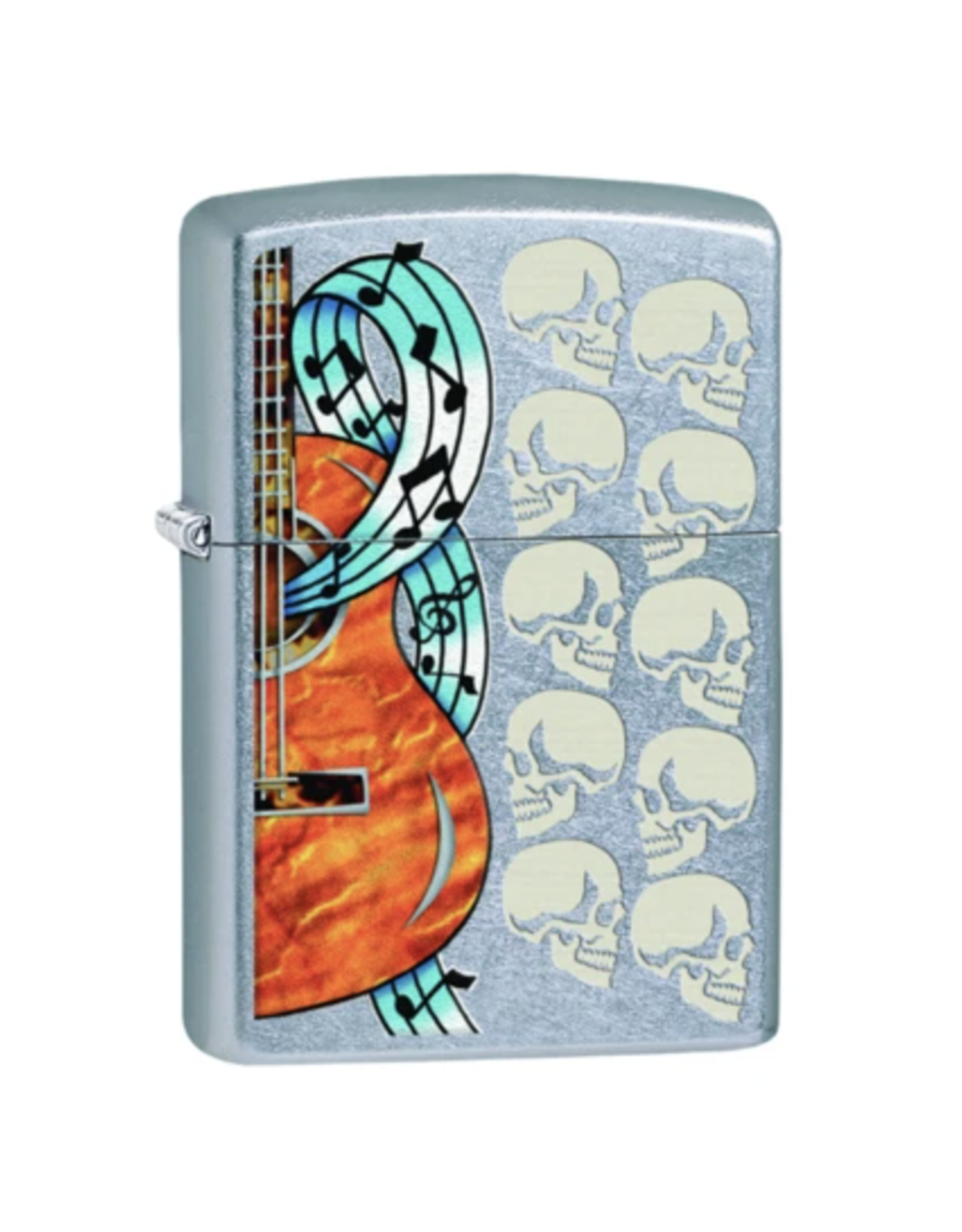 Guitar and Skulls Zippo