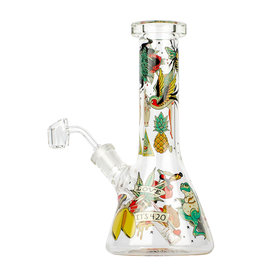 Red Eye Glass 8.5" Tattoo Concentrate Beaker by Red Eye Glass