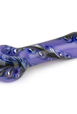 Red Eye Glass 4.5" Purple Paisley Pipe