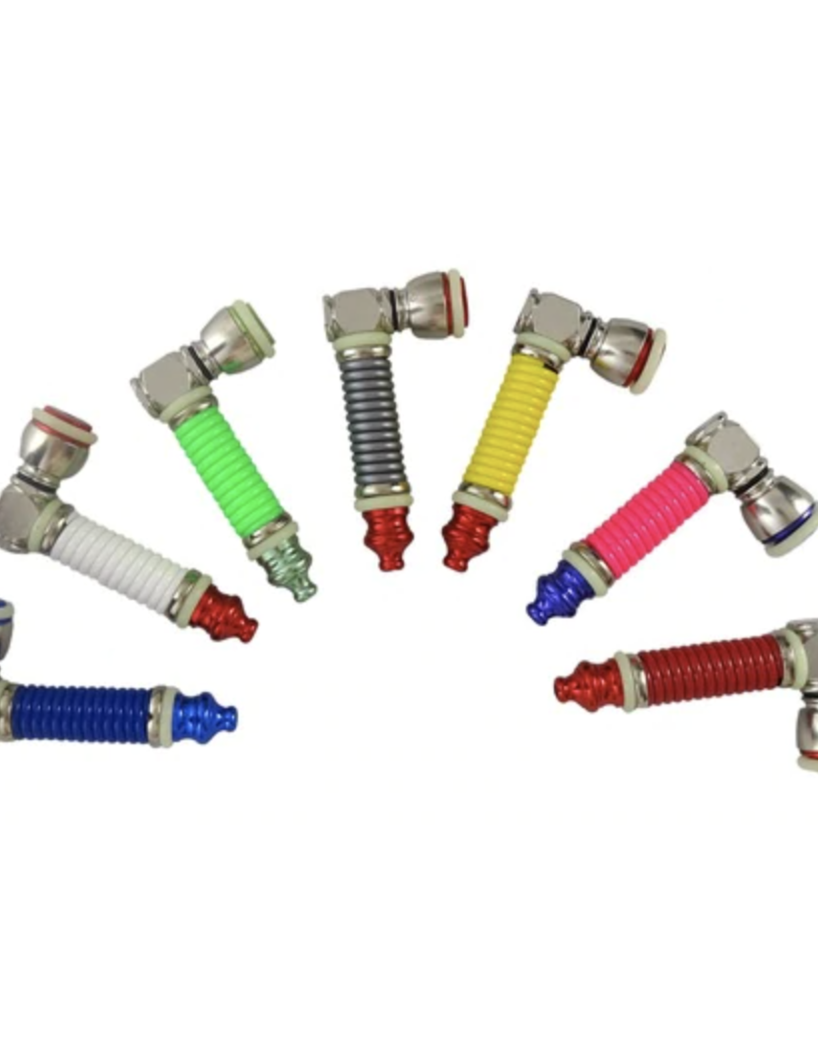 Coilerz 3" Metal Pipe w/ Anodized Coil & Glow-in-the-Dark O-Rings by BIG Pipe