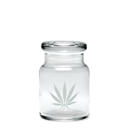 420 Science Small Pop Top Jar - Silver Leaf