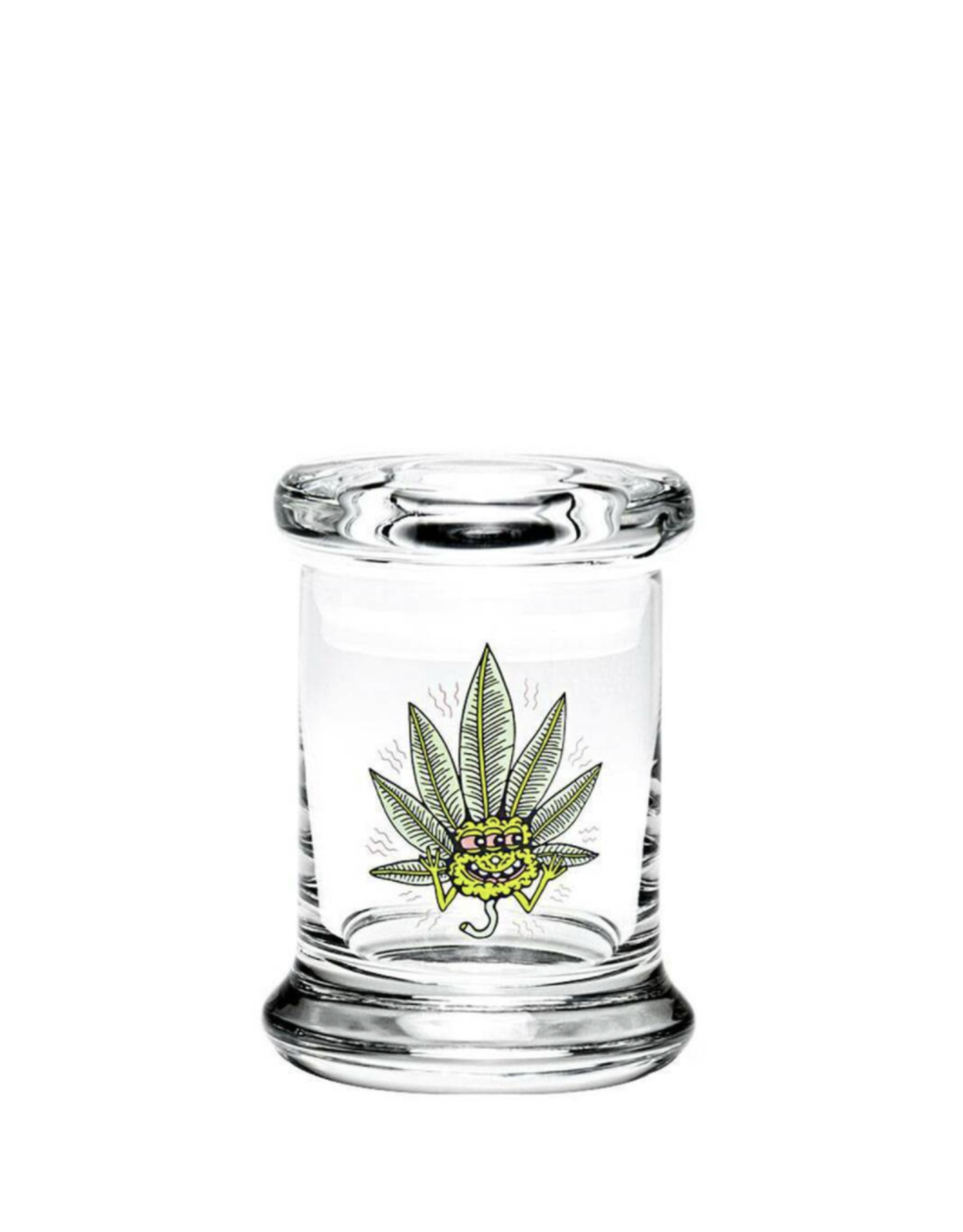 420 Science Small Pop Top Jar Small - Three-Eyed Leaf