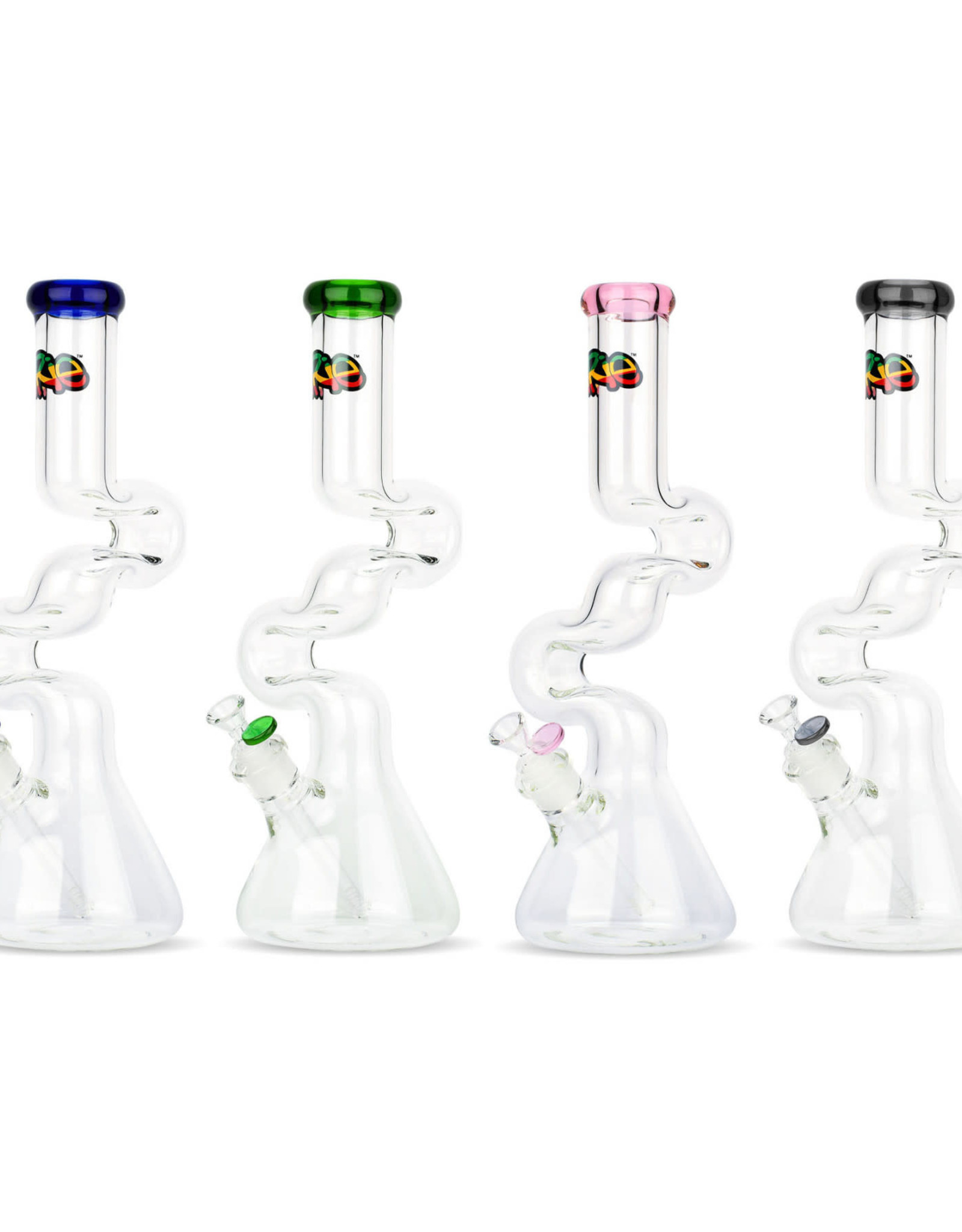 Irie 16" 7mm Thick Loop-D-Loop Beaker by Irie