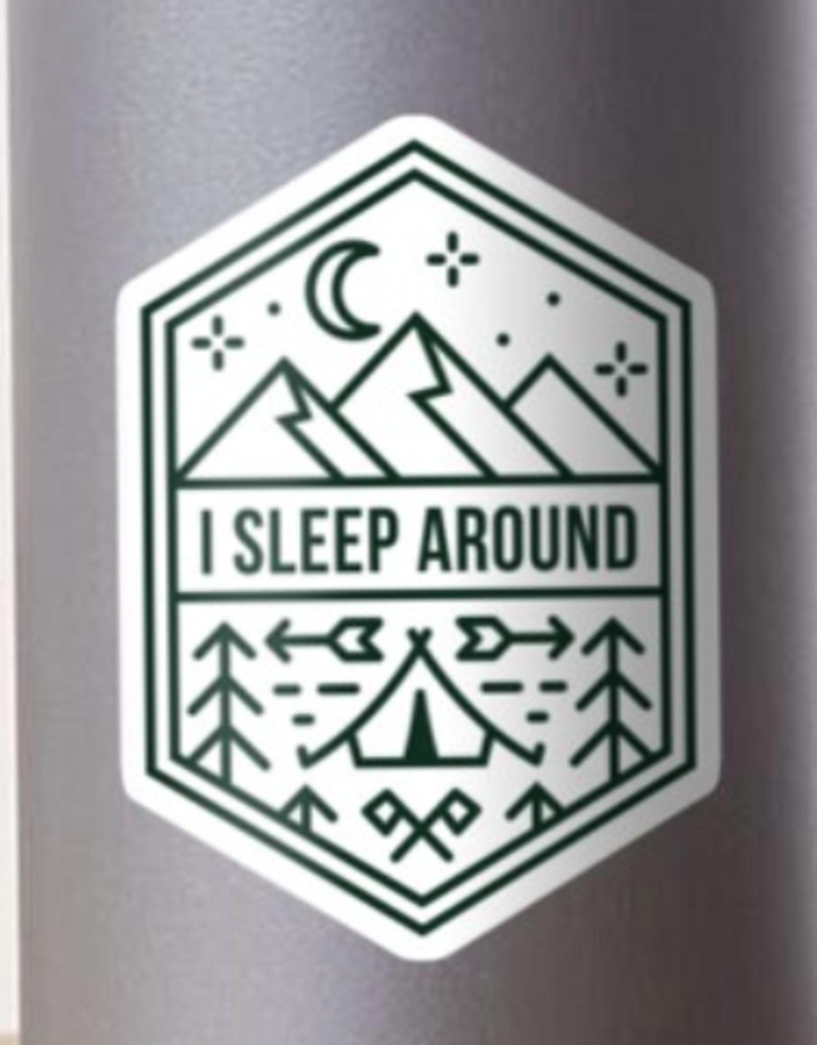 I Sleep Around Sticker
