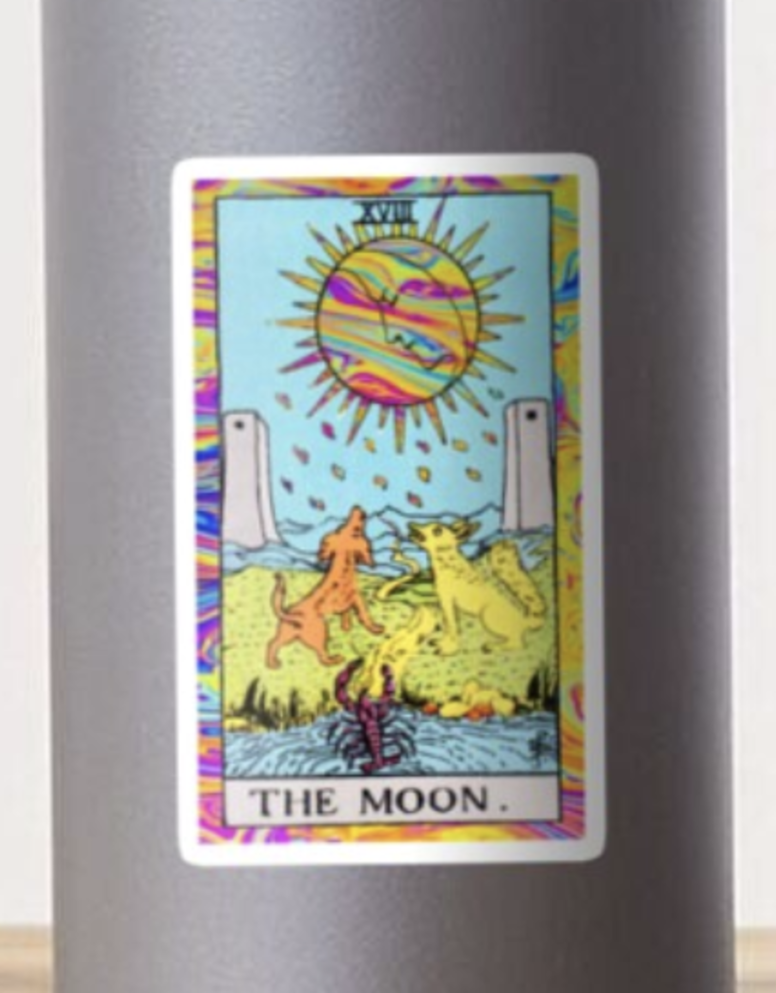Psychedelic Tarot - The Moon Sticker
