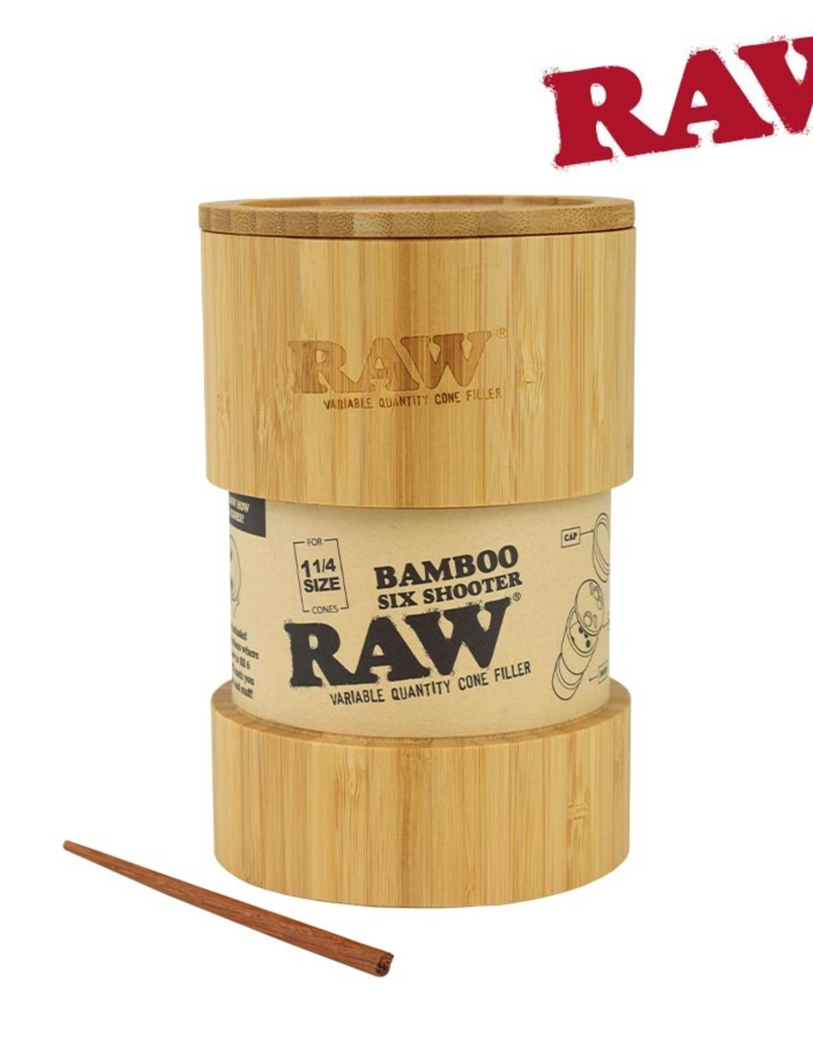 RAW Bamboo Six Shooter