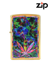 Zippo Colourful Leaf Design Zippo