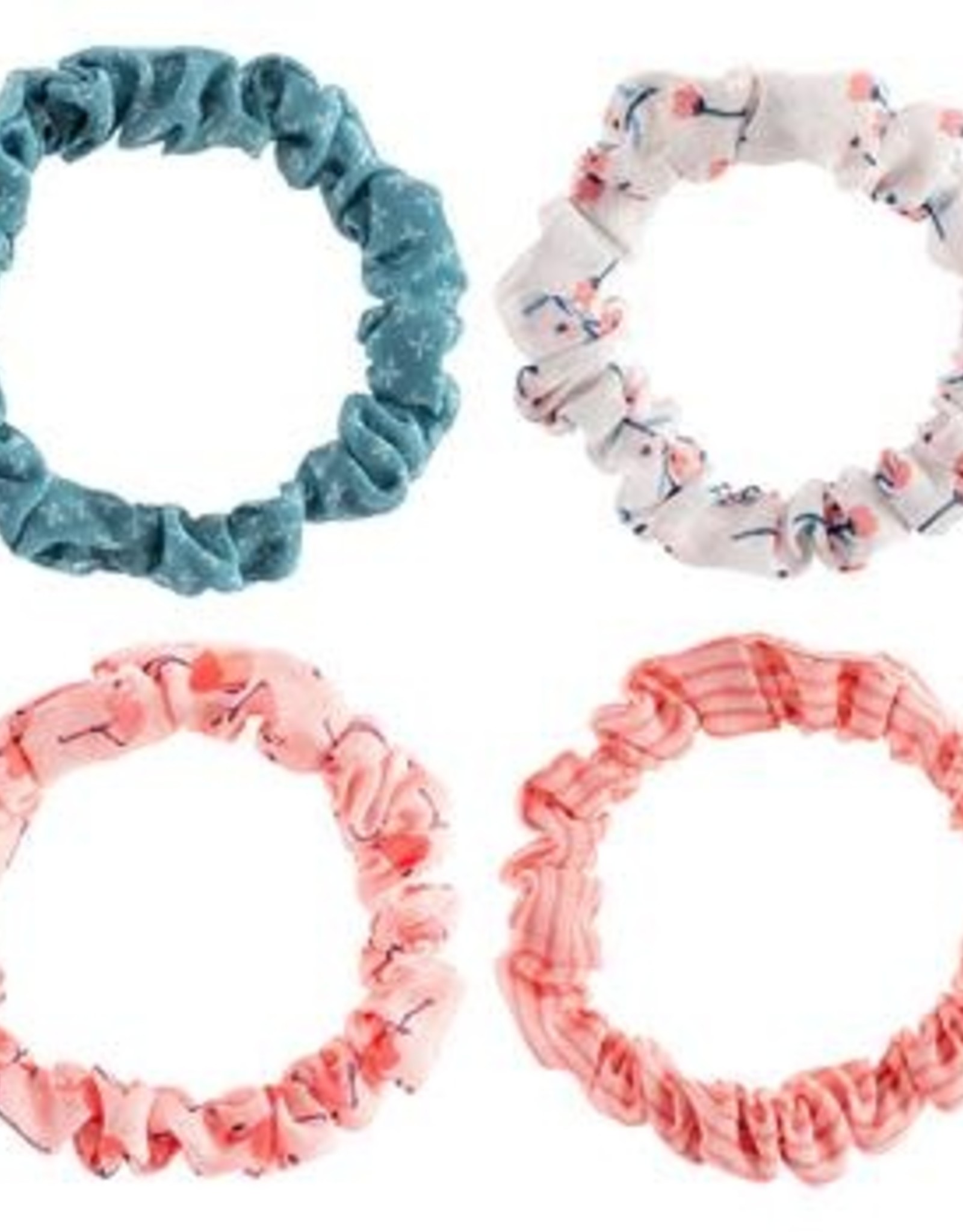 Flamingo Slim Scrunchie Set