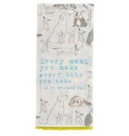 Dog Flour Sack Tea Towel