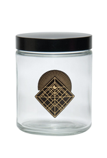 420 Science Clear Screw Top Jar Large - Diamond Intersect