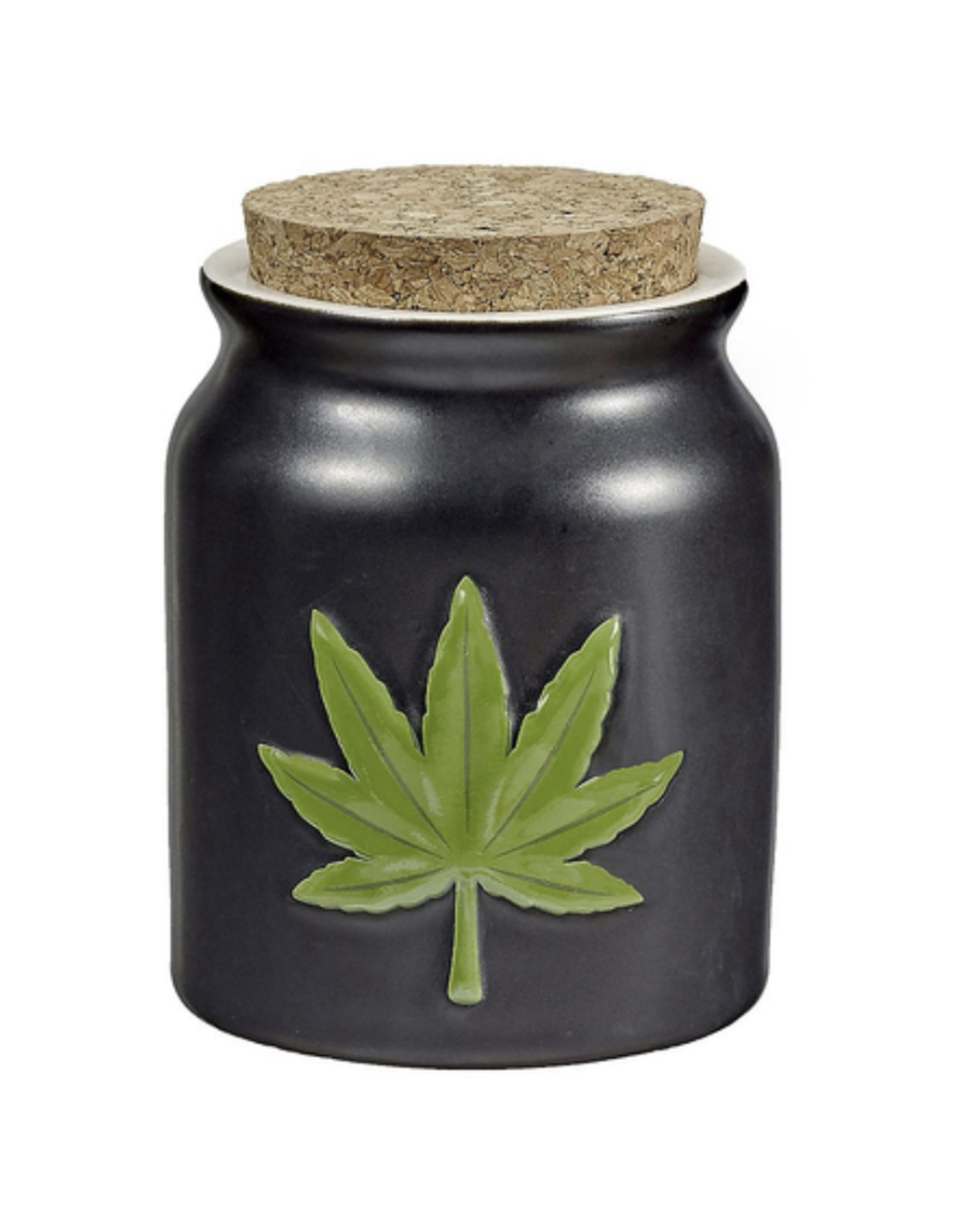 FashionCraft Leaf Storage Jar