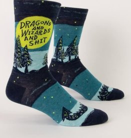 Dragons and Wizards and Shit Men's Socks