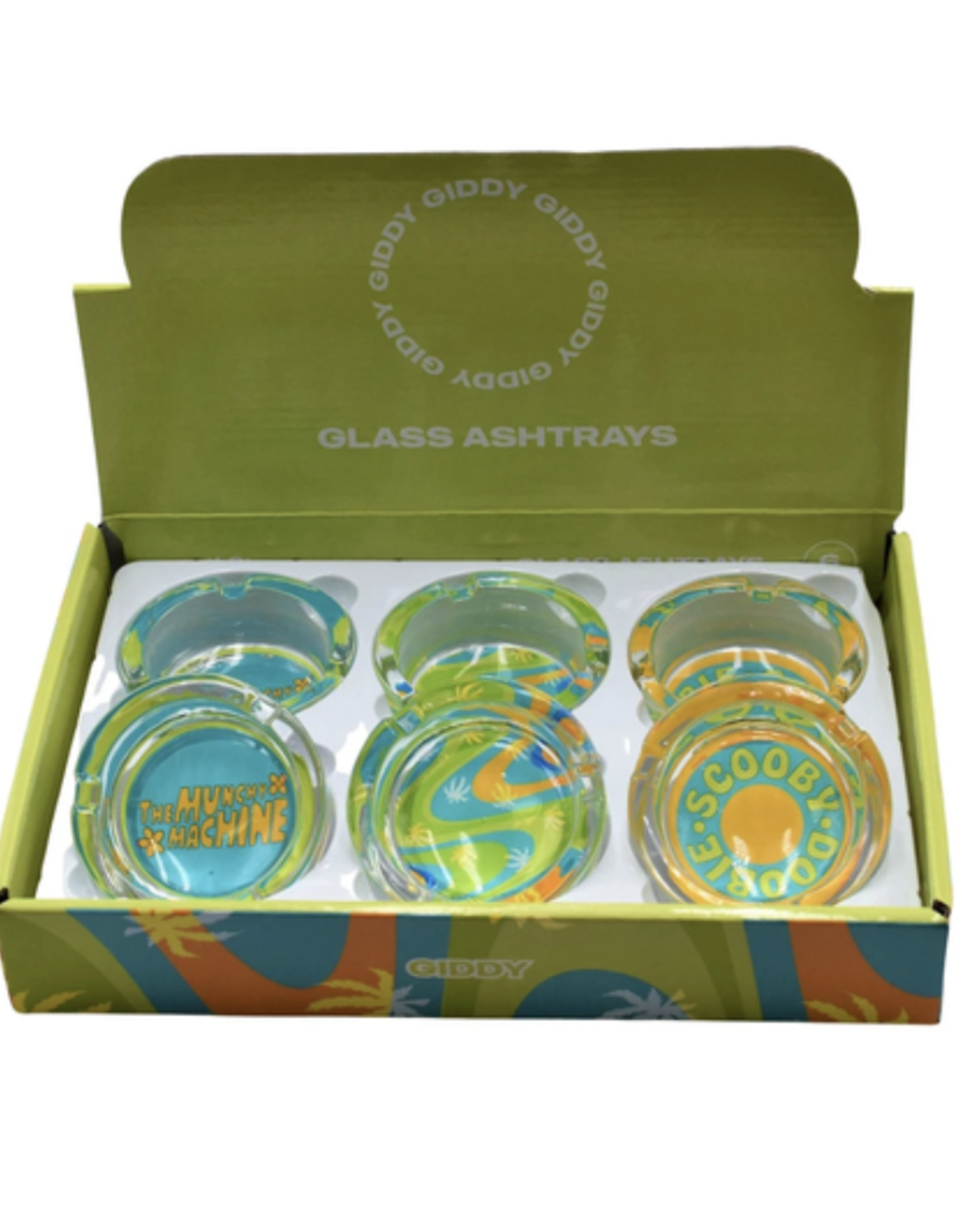 Scooby 3.3" x 1.4" Glass Ashtray by Giddy