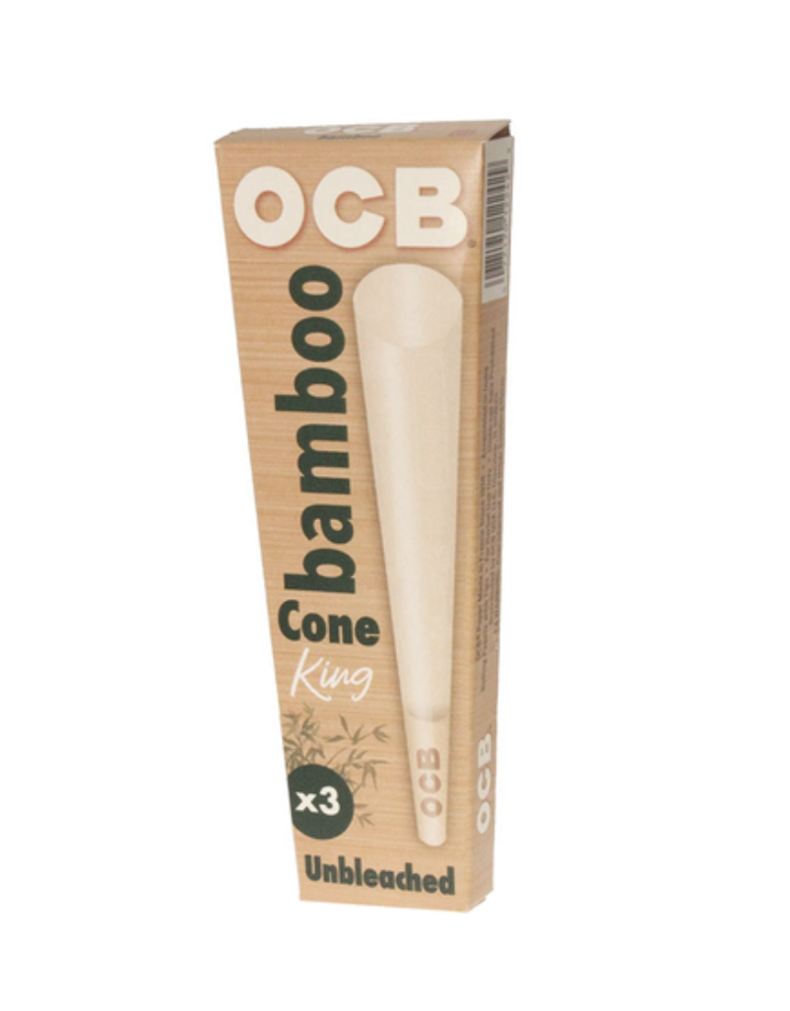 OCB King Size Bamboo Pre-Rolled Cones - 3 Cones per Pack