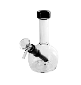 6" Bubble Base Bong w/ Fixed Downstem