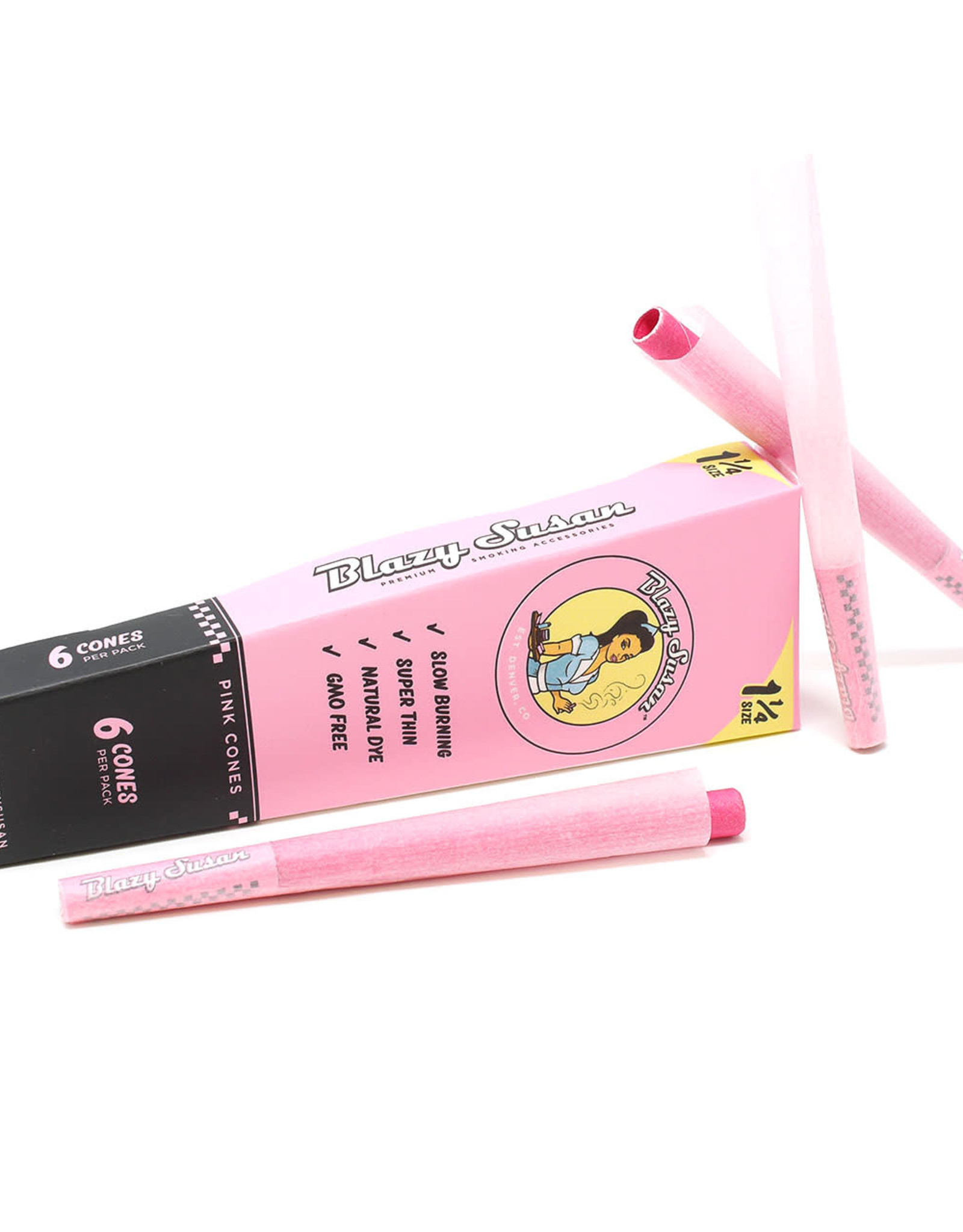 Blazy Susan 1.25 Pink Cones (6 Cones Per Pack)