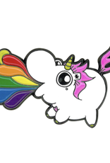 Chubby Unicorn Rainbow Enamel Pin