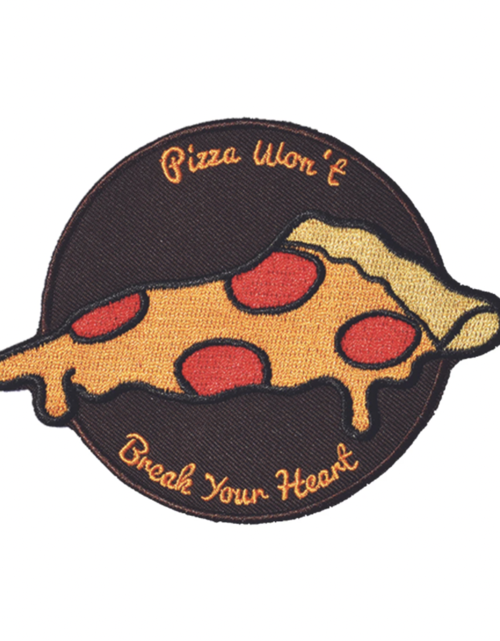 Pizza Won't Break Your Heart Embroidered Patch by Retrograde Supply Co