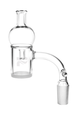 Pulsar 14mm Male 25mm Axial Opal Bottom Quartz Banger w/ Bubble Cap by Pulsar