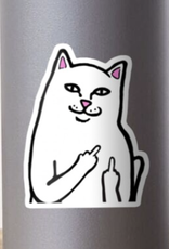 Cat Middle Finger Sticker