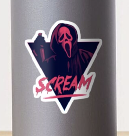 Scream Movie 80s Design Sticker