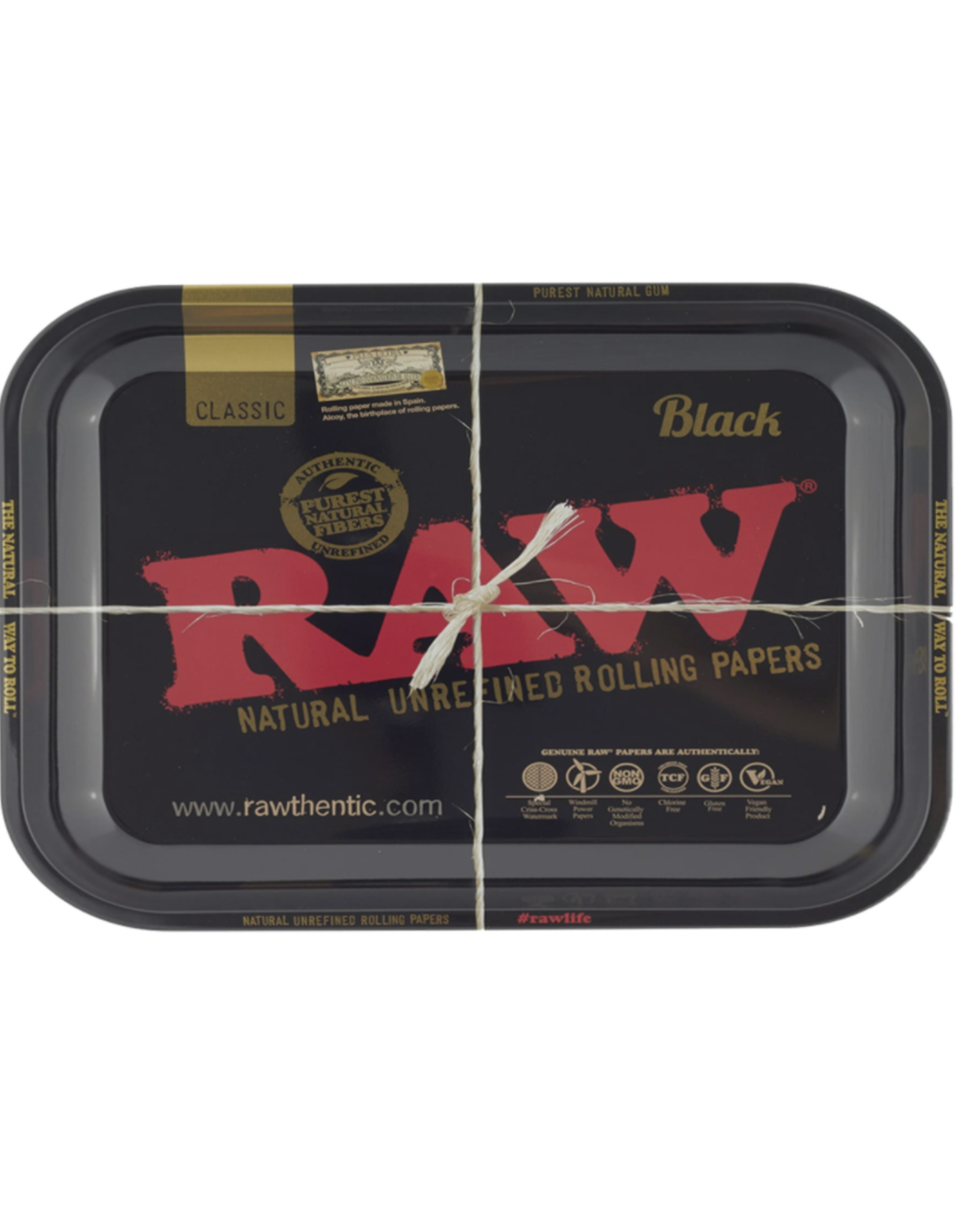 RAW RAW Black Rolling Tray - Small