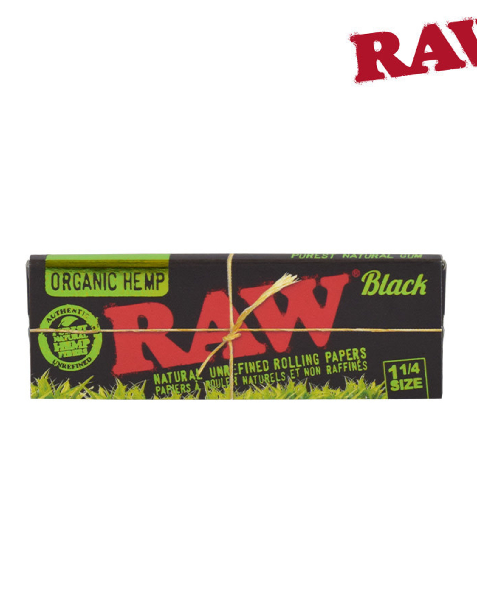 RAW RAW Black Organic 1.25 Papers - 50 Pack
