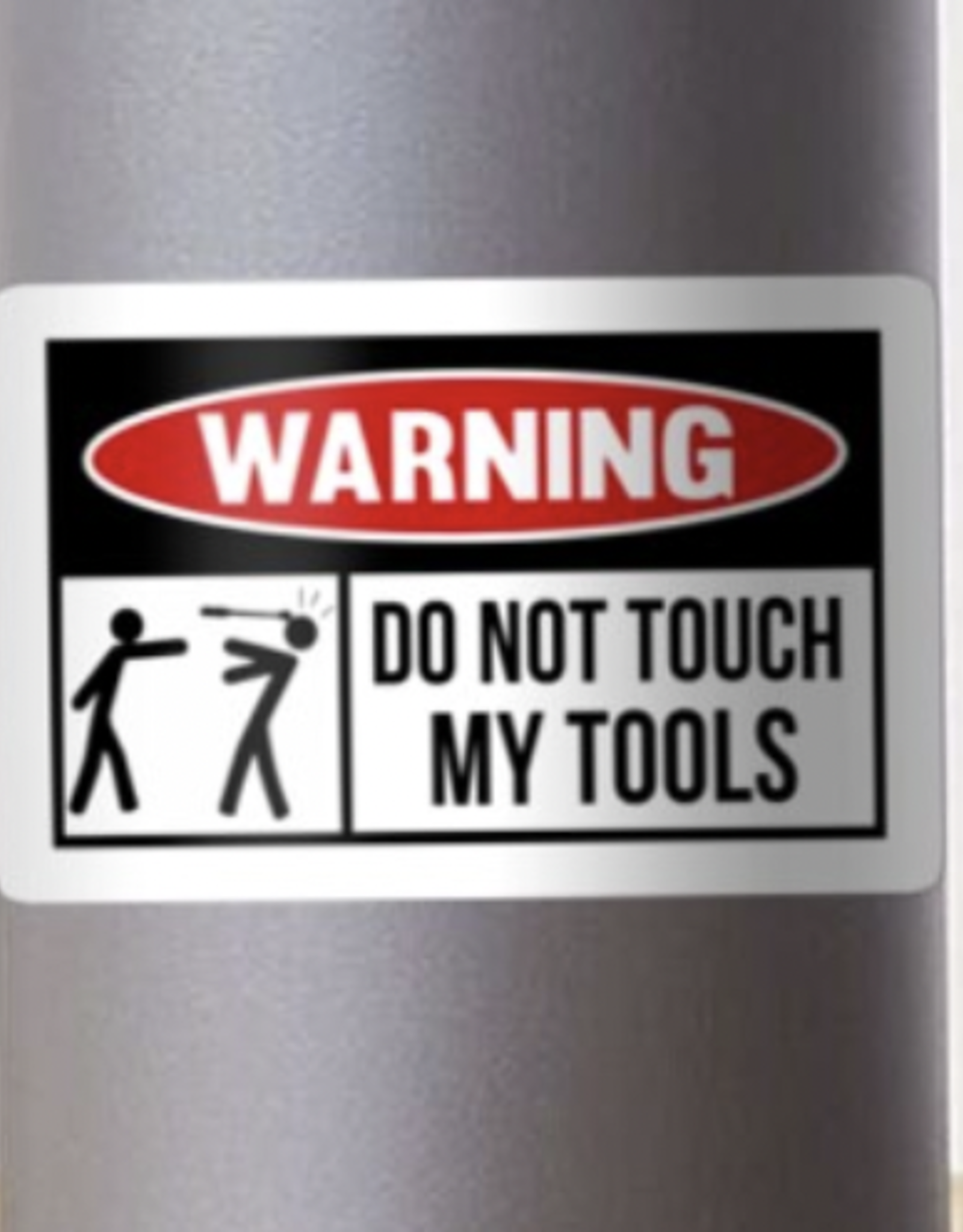 Toolbox Warning Sign Sticker