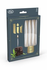 Lit Birthday Candles