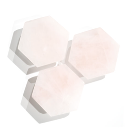 Phone Grip - Rose Quartz, Hexagon Shape