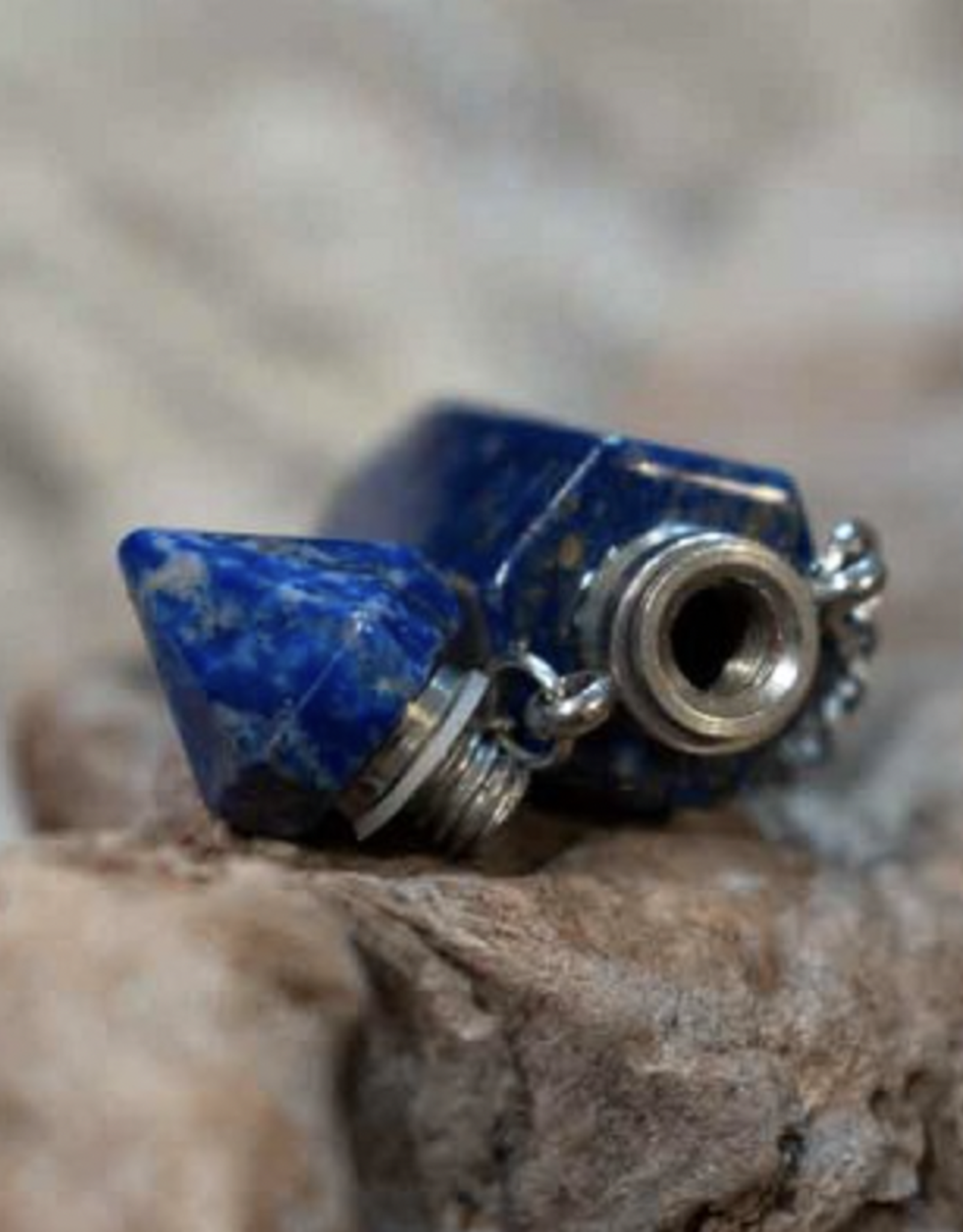 Gemstone Perfume Pendant - Lapis Lazuli