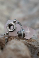 Gemstone Perfume Necklace - Rose Quartz
