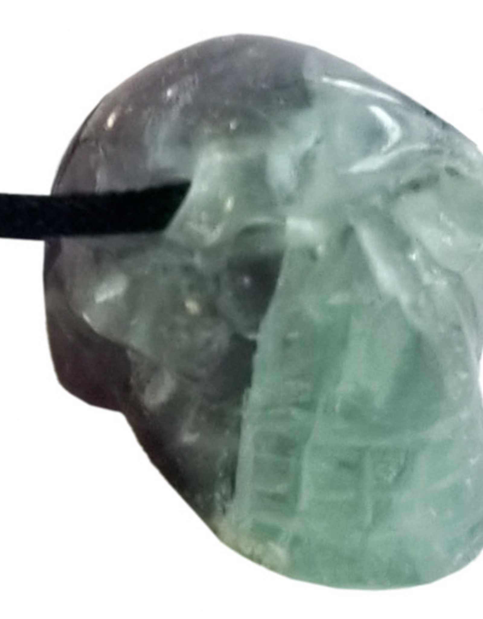 Drilled Skull Pendant - Fluorite