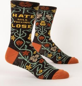 Hate Will Lose Men's Socks