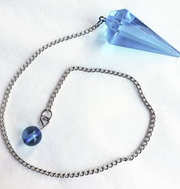 Faceted Pendulum - Blue Obsidian