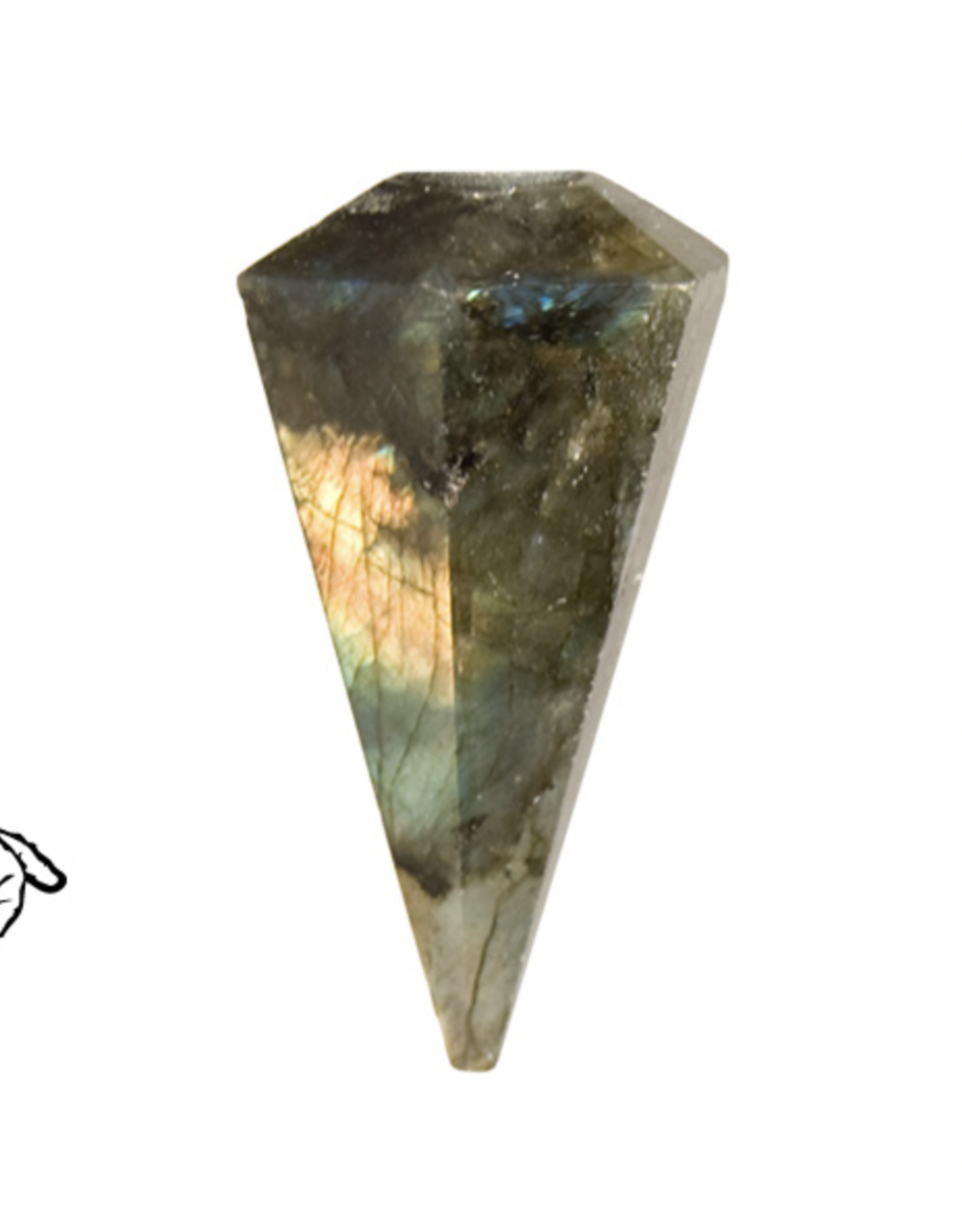 Faceted Pendulum - Labradorite