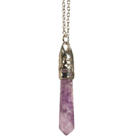 Point Filigree Necklace - Amethyst