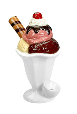 Ceramic Ice Cream Sundae Pipe