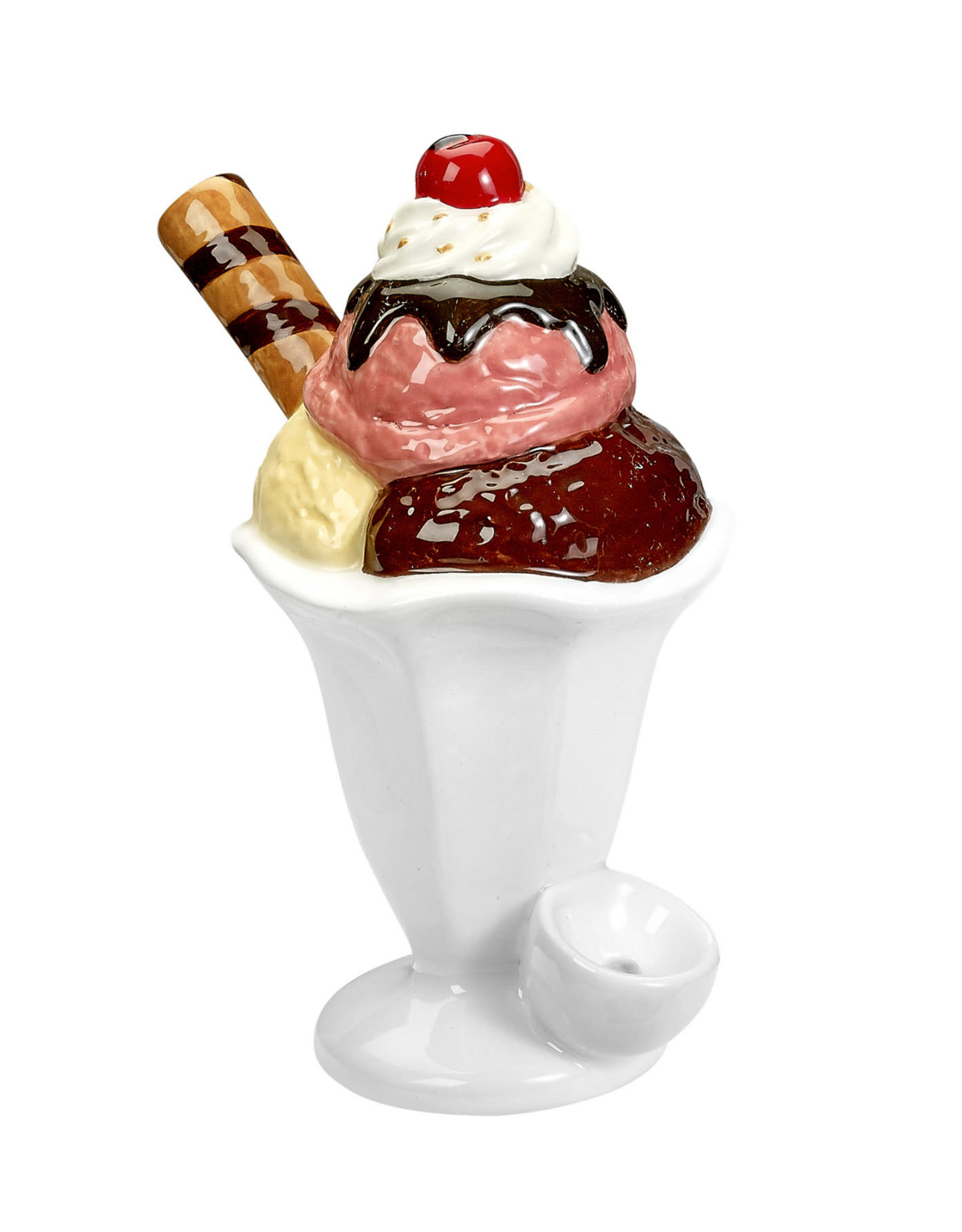 Ceramic Ice Cream Sundae Pipe