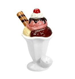 Ceramic Ice Cream Sundae Pipe