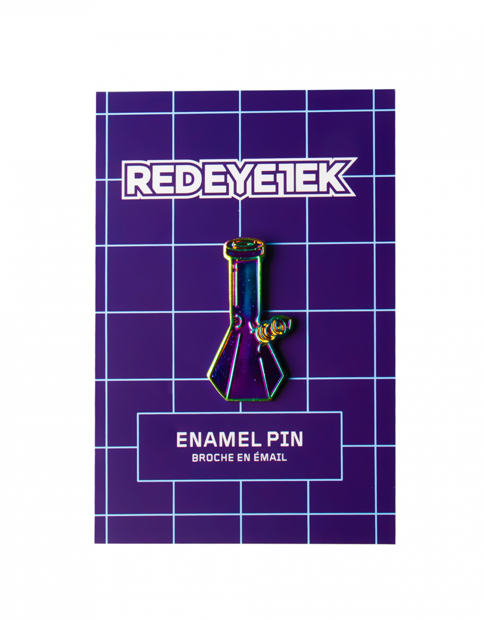 Red Eye Glass Red Eye Tek Enamel Metallic Bong Pin