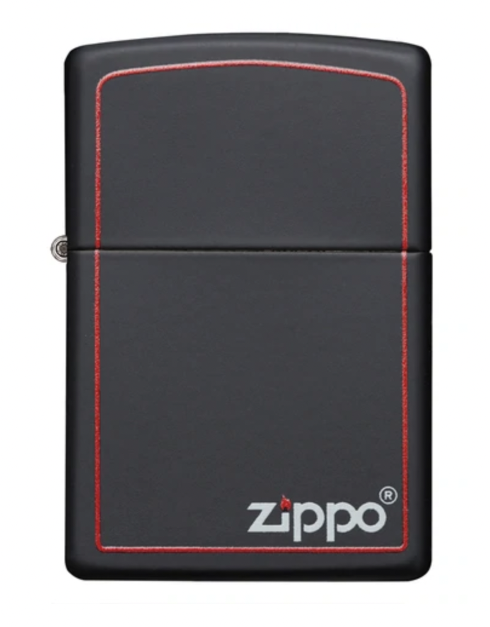 Zippo Black Matte Zippo w/ Border