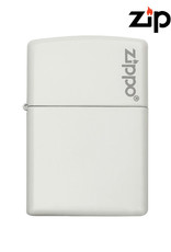 Zippo White Matte Zippo w/Logo