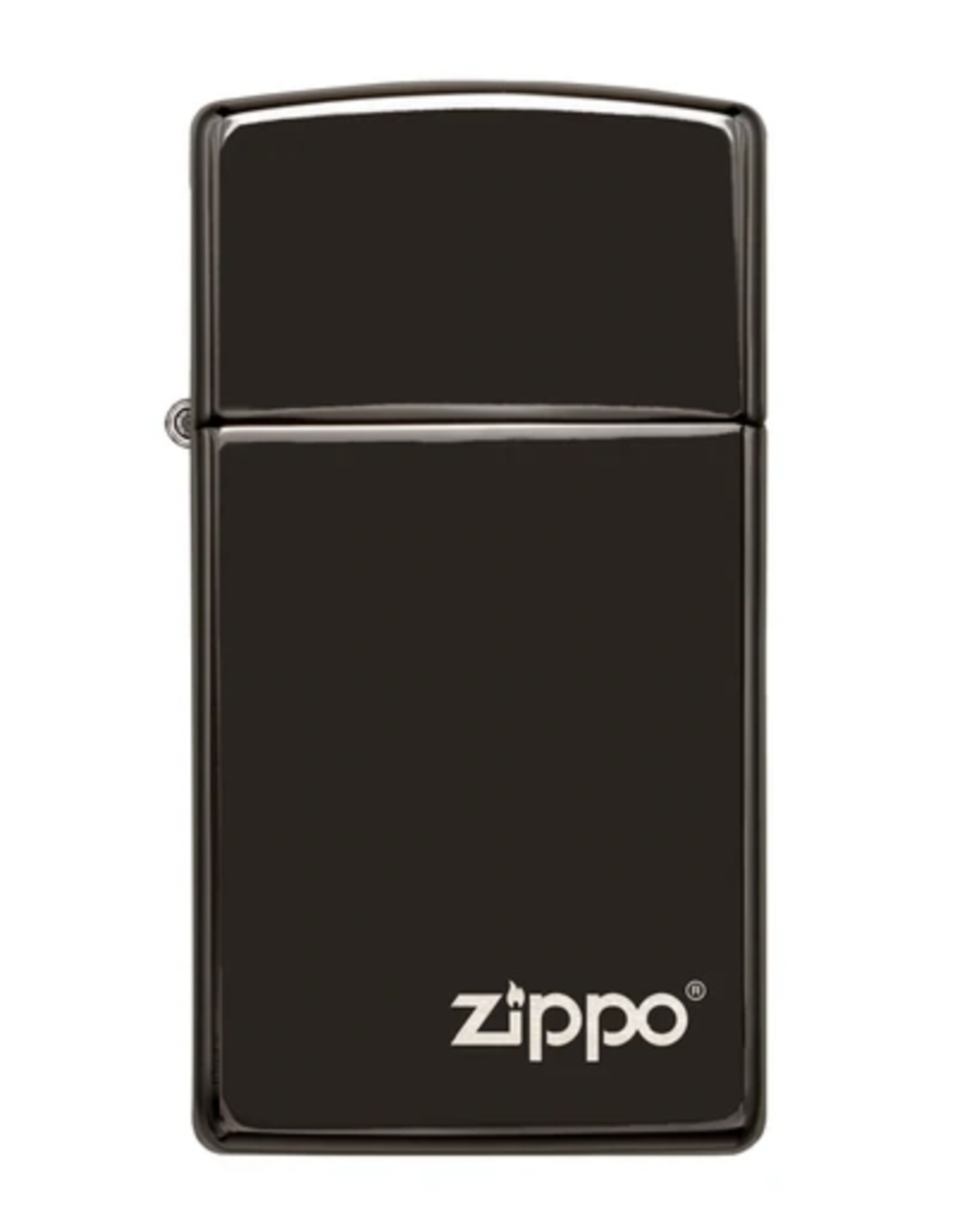 Zippo Slim Ebony Zippo w/Logo