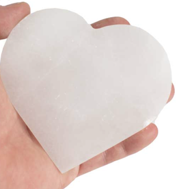 Heart Selenite Charging Plate ~10cm