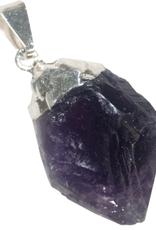 Pendant - Amethyst Point, Rough (Electroplated)